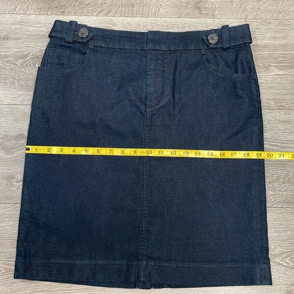 NWOT Banana Republic Dark Wash Denim Jean Pencil Skirt 10P - Picture 5 of 12